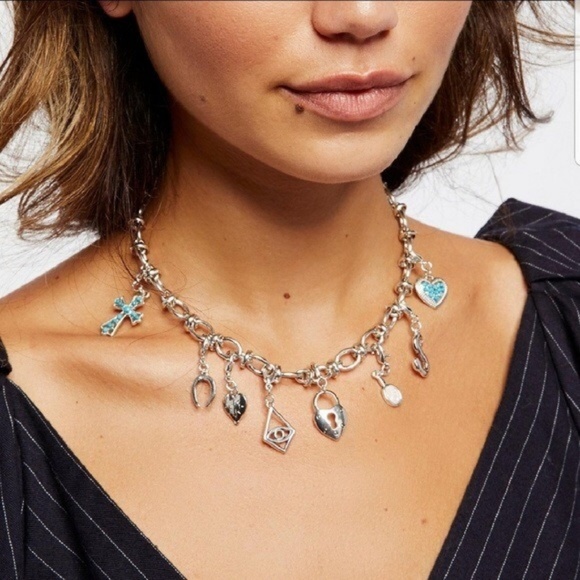 Free People Mix N Match charm necklace new